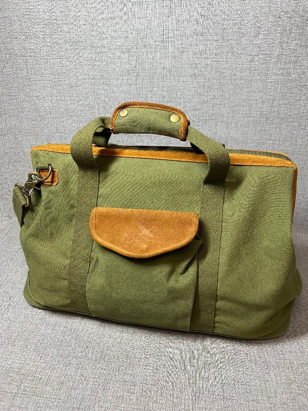 Vintage Eddie Bauer Duffle Bag for Travel Canvas Suede Duffel Bag Carry on Men